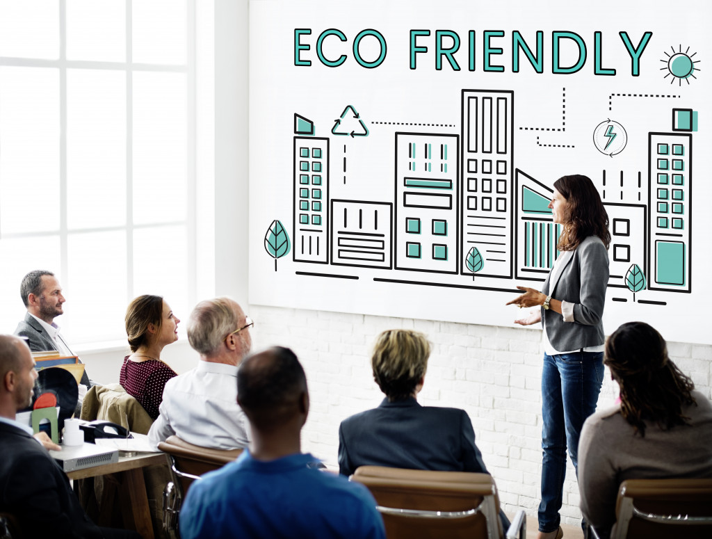 Eco-friendly concept of company
